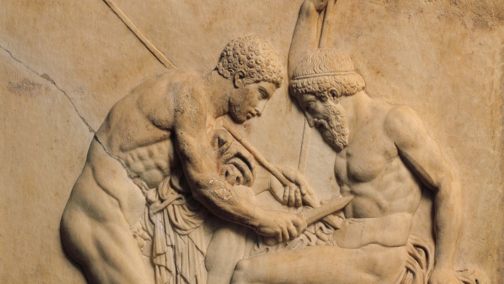Sog. Telephos-Relief. Marmor, Parco Archeologico di Ercolano. © Falk2 / Wikimedia Commons, CC BY-SA 4.0 Sog. Telephos-Relief. Marmor, Parco Archeologico di Ercolano. © Falk2 / Wikimedia Commons, CC BY-SA 4.0